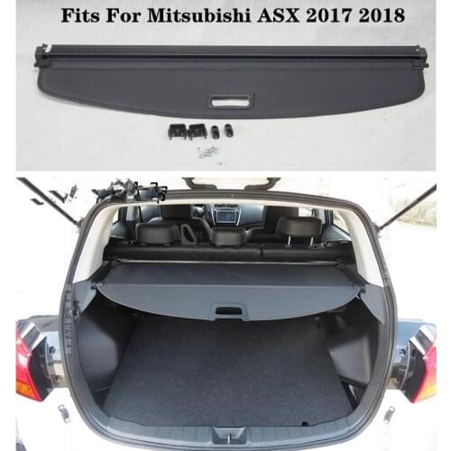 High Qualit Rear Trunk Cargo Cover Security Shield Screen shade Fits For Mitsubishi ASX 2017 2018(black, beige)