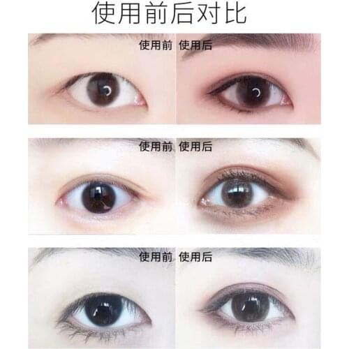 Makeup Eyelid Stickers Mesh lace double eyelid stickers female non-marking net yarn natural invisible glue fiber strip lasting