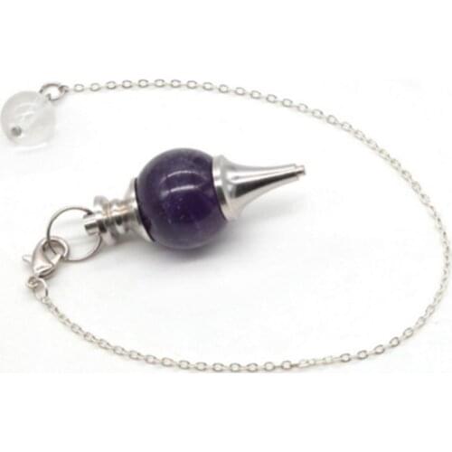 Popular In Summer Natural Stones 7 Chakula Reiki Healing Crystal Pendulum Ladies Pendant Treatment Yu Yoga Jewelery Woman Gift