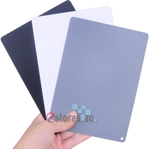 3 in1 Digital Grey Card White Black Gray Color White Balance Neck Strap 17.5cm x 12cm For 5D 5D2 5D3 60D D90 D3100 D3200 D7000