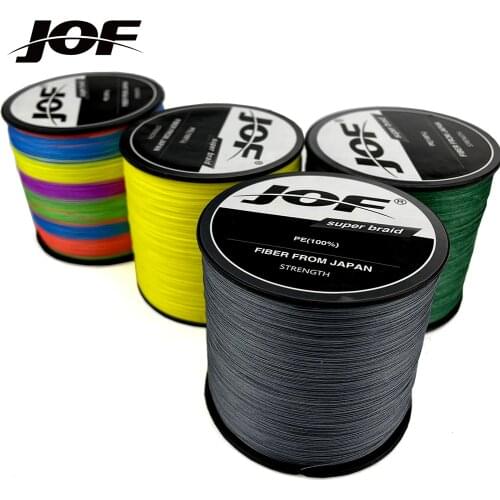 JOF Fishing Line 12 Strands 300M 4 Color 100% PE Pesca Extra Sensitivity Resistant Abrasion Braided Wire