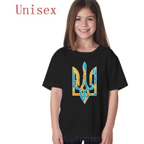 Blue and yellow Ukrainian Summer Newest Designer Product Especial for Kids Boys T shirt Cute Kawaii Comfortable for Wearing