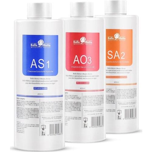 400ML Small Bubble Solution Hydrating Liquid Face Serum for Hydrafacial Machine Skin Deep Cleaning Anti Aging Repair Skin Salon