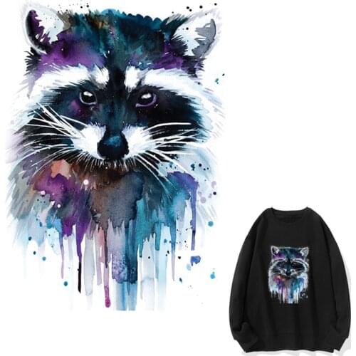 Iron-on Transfers Cute Patches for Clothing Vinyl Thermo Stickers Applique Diy Fox Heat Thermotransfer T Shirt Clothes Stripes