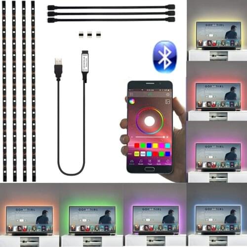 USB led strip light rgb tape smd 5050 5v ledstrip for tv backlight lights music control Background Lighting flexible neon tira