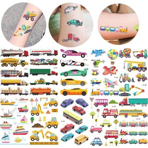1 Sheet Waterproof Temporary Tattoos for Children Cute Cartoon Body Art DIY Stickers Kids Tatoo