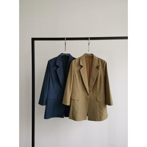 High 2021 new women quality fashion long sleeve lapel solid color suit 0324