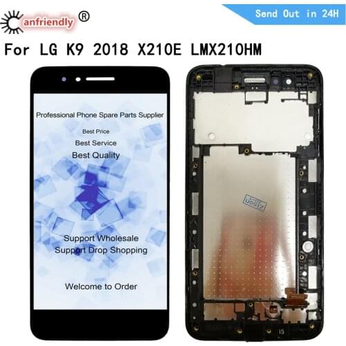 5.0" LCD For LG K9 2018 X210E LMX210HM LCD Display Touch panel Screen Digitizer module with Frame Assembly For LG K9 2018