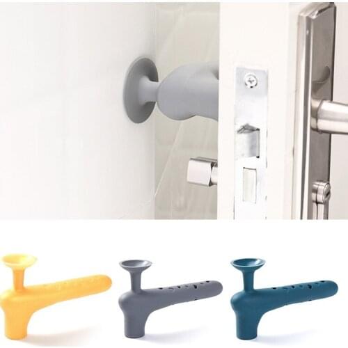 1pcs Silicone Door Handle Protective Cover Anti-collision Baby Safety Protect Noiseless Suction Cup Doorknob Door Knob Cover