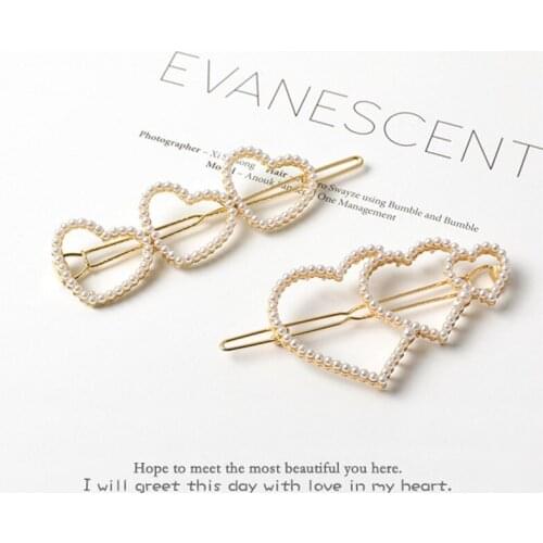 Imixlot 1PC Simple Imitation Pearl Hair Clip Charm Hairpin For Girls Elegant Sweet Wedding Engagement Hair Accessories