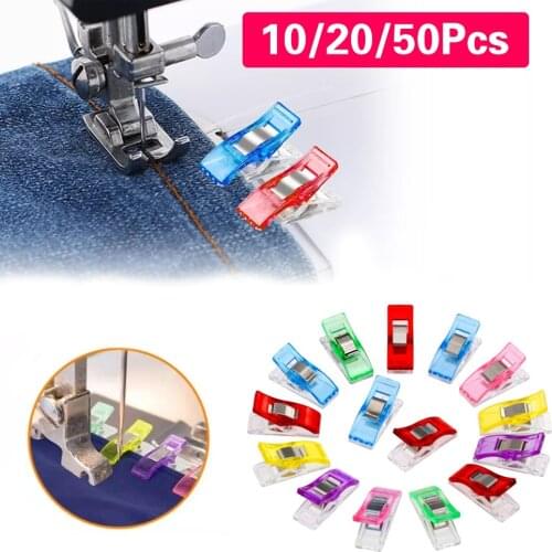 10/30/50pc DIY Patchwork Sewing Clip Multi-functional Clamps Garment Clip Hemming Bag Clips Plastic Crocheting Knitting Clip