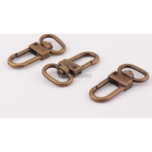10pcs/lot 33*13mm bronze color small Snap Hook dog hook for Key ring Lanyard hardware accessories
