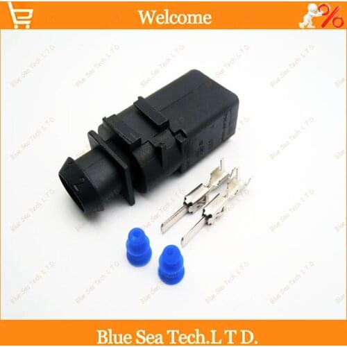 2 sets 2Pin 3.5mm male Car connector,fog lamp plug/horn Electrical connector kits for Audi VW car ect