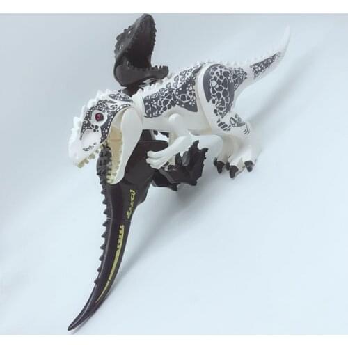 2pcs Dinosaur world Figures Tyrannosaurs Rex Building Blocks baby Toys action figures