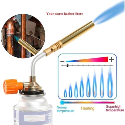 Butane Burner Welding Gas Torch Flame Gun Brazing Flamethrower Outdoor Camping BBQ Portable Soldering Heat Gun Welding Equipment