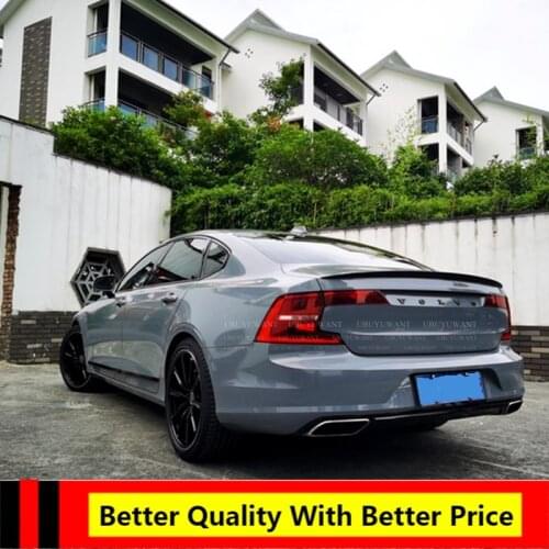 For VOLVO S90 2017 2018 2019 2020 ABS Exterior Rear Spoiler Tail Trunk Boot Wing Decoration Car Styling For S90