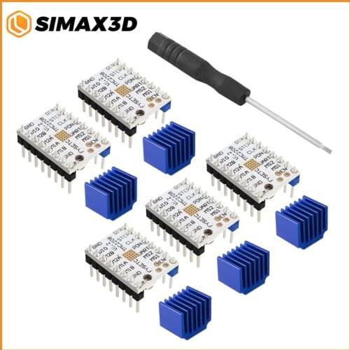 SIMAX3D 5Pcs TMC2208 Stepper Motor Driver V1.2 Stepstick Stepper Motor Driver Module Carrier with Heat Sink for 3D Printer Parts