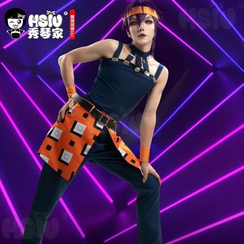 HSIU Anime JOJO Bizarre Adventure Cosplay Ghirga Narancia cosplay Clothing