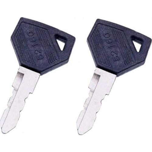 2PCS Ignition Keys 198360-52160 AM879480 52160 for Yanmar and John Deere Tractor