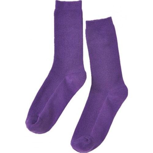 Summer Women Socks Cotton Purple Color 3 Pairs