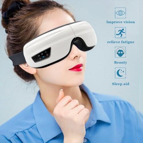 4D Airbag Eye massager Bluetooth music Glasses Hot Compress Eye Care Massage Fatigue Relieve 180° Foldable Portable Massager