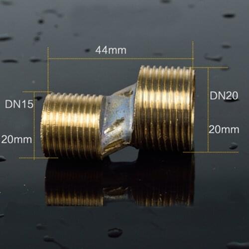 G 3/4" to 1/2" BSPP Male Eccentric Brass Reducer Extended Corner Length 44mm For Faucet accessories shower