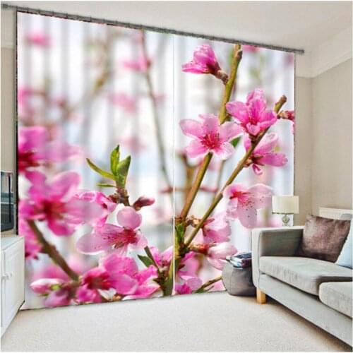 Curtains Luxury Blackout 3D Window Curtains For Living Room office Bedroom Customized size cortinas Drapes Rideaux FLOWER print