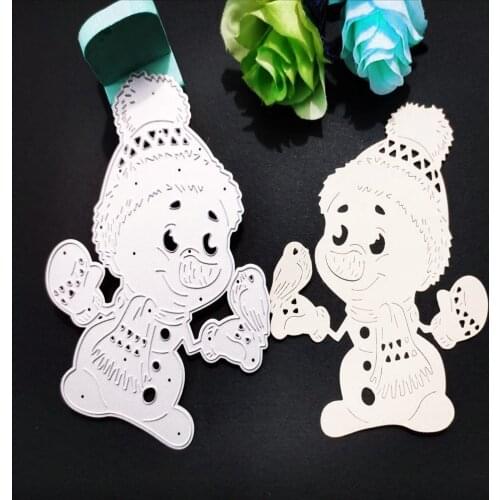 Christmas Snowman Metal Cutting Dies for DIY Scrapbooking Album Paper Cards Decorative Crafts Embossing Die Cuts