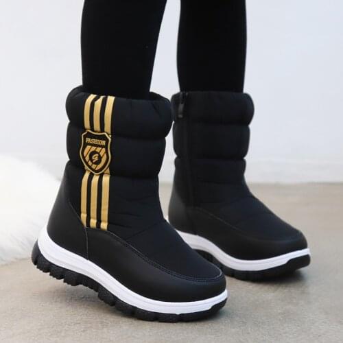 2020 Winter Girls Mid-Calf Plush Snow Boots Little Princess Outdoor Durable Boots Keep Warm Toddler Kids Anti-slip Shoes