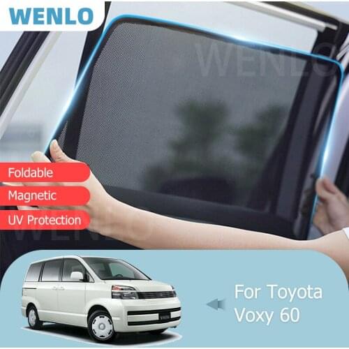 For Toyota VOXY 60 Windshield Car Sunshade Rear Side Window Blind Sun Shade Magnet Visor Auto Door Frame Mesh Curtain Protector