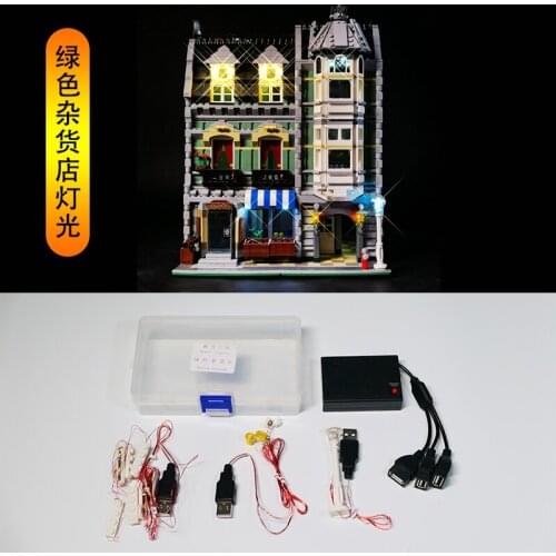 LED light up kit for 10185 and 15008 Green Grocer (not include Building Blocks Model) only led light set