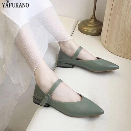 Pointed Toes Flats Shoes Women Summer Autumn Shoes 2021 New Slip On Sandals Women Classics Strap Shoes Elegant Boat Shoes