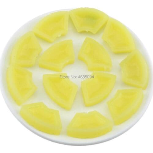 Gresorth 15 PCS Artificial Pineapple Slice Fake Fruit Slices Decoration Photography Props