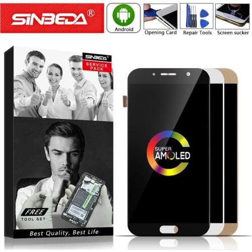 5.7‘’ Super AMOLED LCD For Samsung Galaxy A7 2017 A720 A720F SM-A720F LCD Display Touch Screen Digitizer Assembly