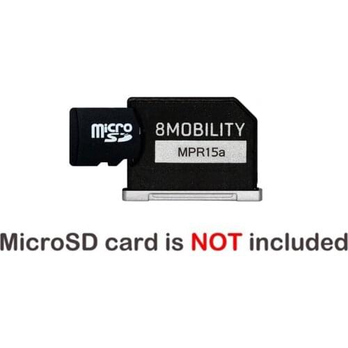 8Mobility Islice Aluminum Memory card Reader Adapter For MacBook Retina 15" A1398 (Mid 2012 ~ Early 2013) EMC2512 EMC2673 Silver