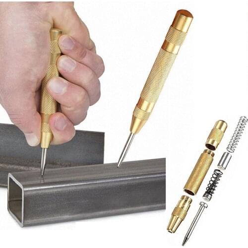 1 pc 5 Inch Automatic Center Pin Punch Spring Loaded Marking Starting Holes Tool P20