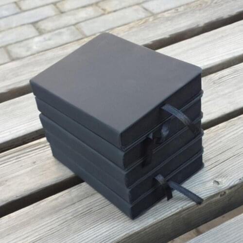 A5/ A6 Black Blank Notebook Notepad ,DIY Blank Black Paper Sketch Book