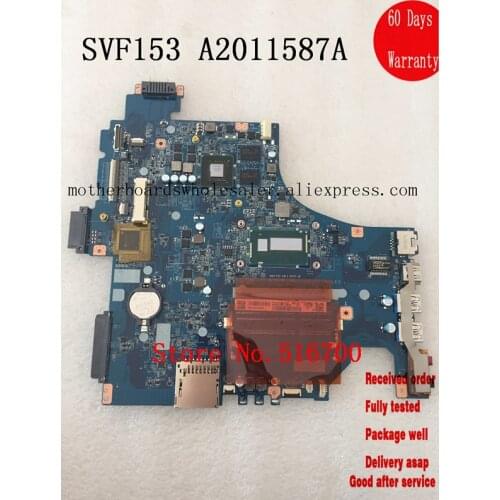 DAHKDAMB6A0 For Sony Vaio SVF1531SAJ A2011587A Mainboard Tested Working