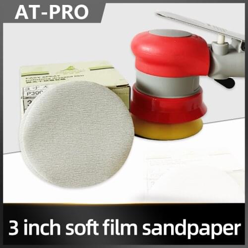 50PCS 3 Inch 75mm Soft Film Sanding Disc Sandpaper 1200 to 3000 Grits for Wet/Dry Automotive Paint Sanding