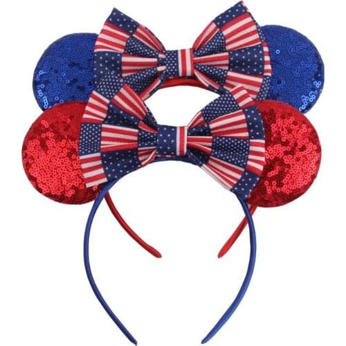 Disney 1pcs Mickey headband American Independence Day headband European and American baby holiday headband hair accessories