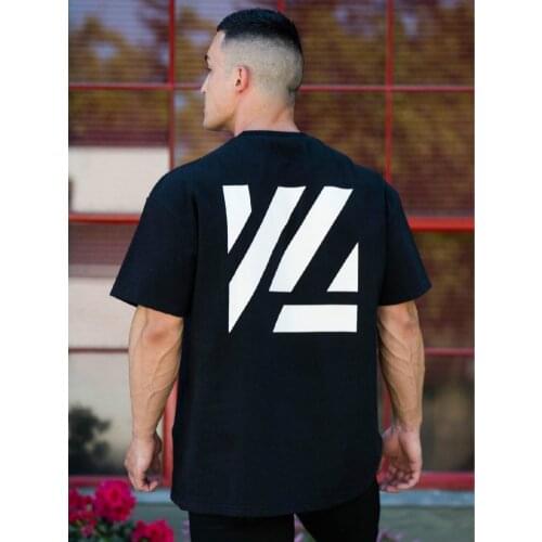 Summer New Men Casual Short Sleeve T-shirt Gyms Fitness Sports Printing T-shirt Clothes Male Bodybuilding Loos T Shirt Tops