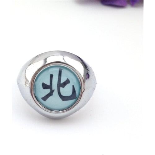 Hot Sale Japanese Anime 10 Pcs Akatsuki Members Chinese Characters Cosplay Men Resizable Kakuzu Ring