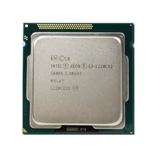 INTEL E3-1220LV2 e3-1220L V2 2.30GHZ Dual-Core 3MB SmartCache E3-1220L V2 DDR3 1600MHz E3 1220L V2 FCLGA1155 TPD 17W