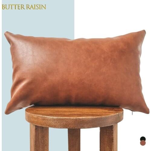 Nordic Cushion Cover 45*45 30*50 PU Pilow Case Decorative Sofa Cushions Leather Pillow Cover For Living Room Luxury Pillowcases