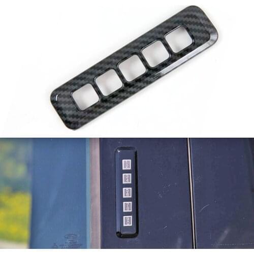 Carbon Look Door Code Lock Cover Trim For Ford F150 Raptor 2017 2018 2019 2020 Frame Car Styling Accessories