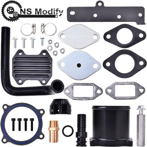 NS Modify Throttle Cooler Block OFF Plate Kit For 2013-2018 Dodge Ram 2500 3500 4500 5500 6.7L Cummins Turbo Diesel 6.7 Inline 6