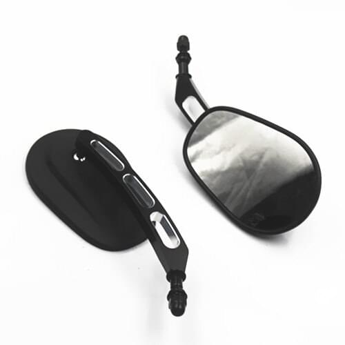 Matte Black Edge Cut Rearview Side Mirror for Harley Sportster 1200 883 Softail Touring Dyna Road Glide Fat Boy Motorcycle