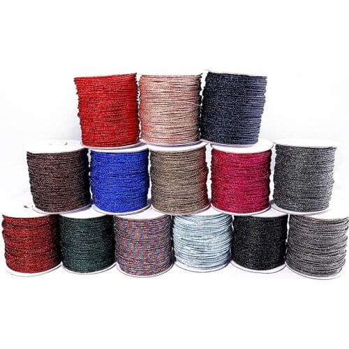 New Fashion 2MM 16 Colors Soft Aluminium Wire Wrapped Metal Thread For DIY Earring Necklace Hair Jewelry Craft Making