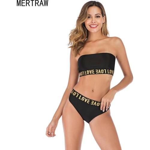 2020, new texturized Bikini topless bathing suit girls swimwear two piece bathing suit high waist girls swim micro bikini