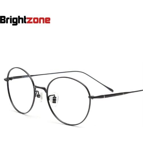Brightzone Excellent Man Gradual Multi-Focus Business Affairs Full Rx Prescription Myopia Spectacle Pure Titanium Glasses Frame